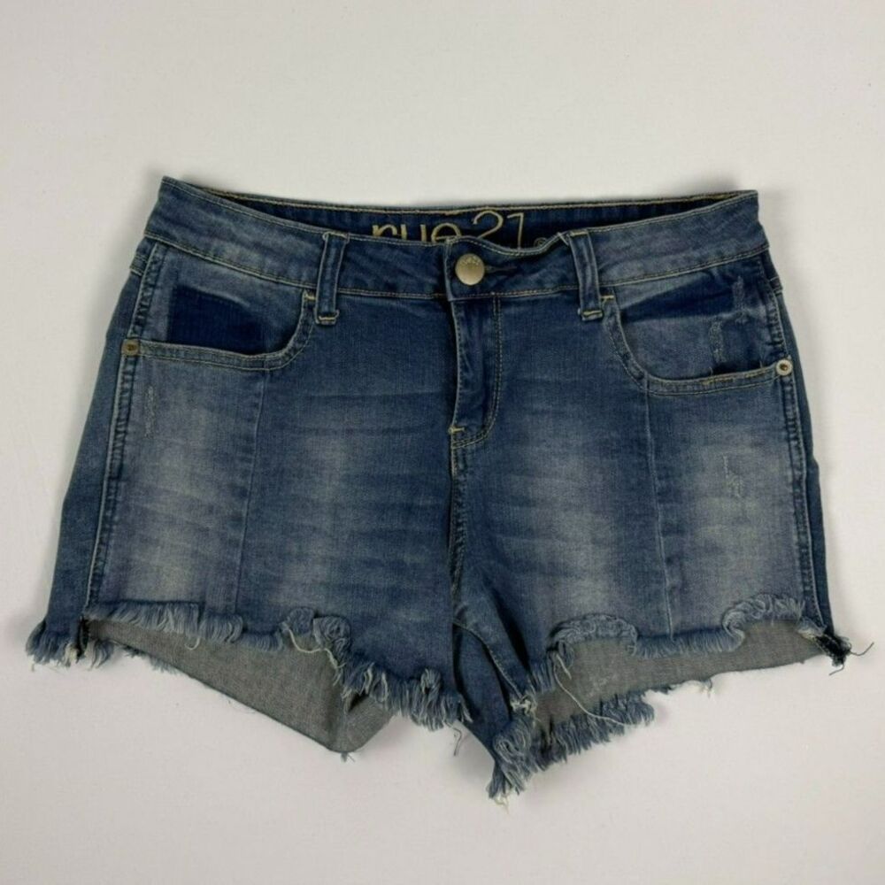 rue21 Distressed Denim Cutoff Mini Shorts - 9/10
